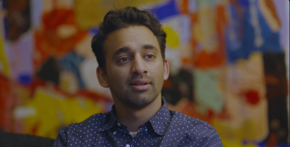 An actor in a close-up shot with shallow depth of field. An upgraded scene from a typical scene for an actor's reel.